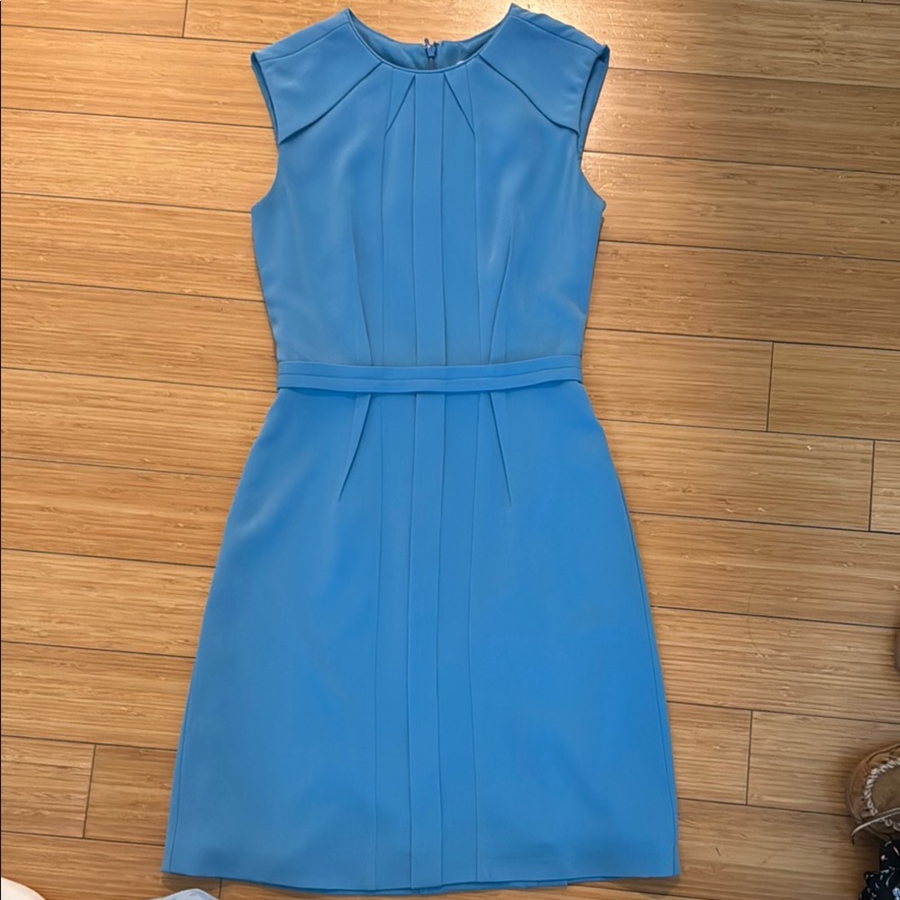Reiss Blue Sheath Midi Dress for Work